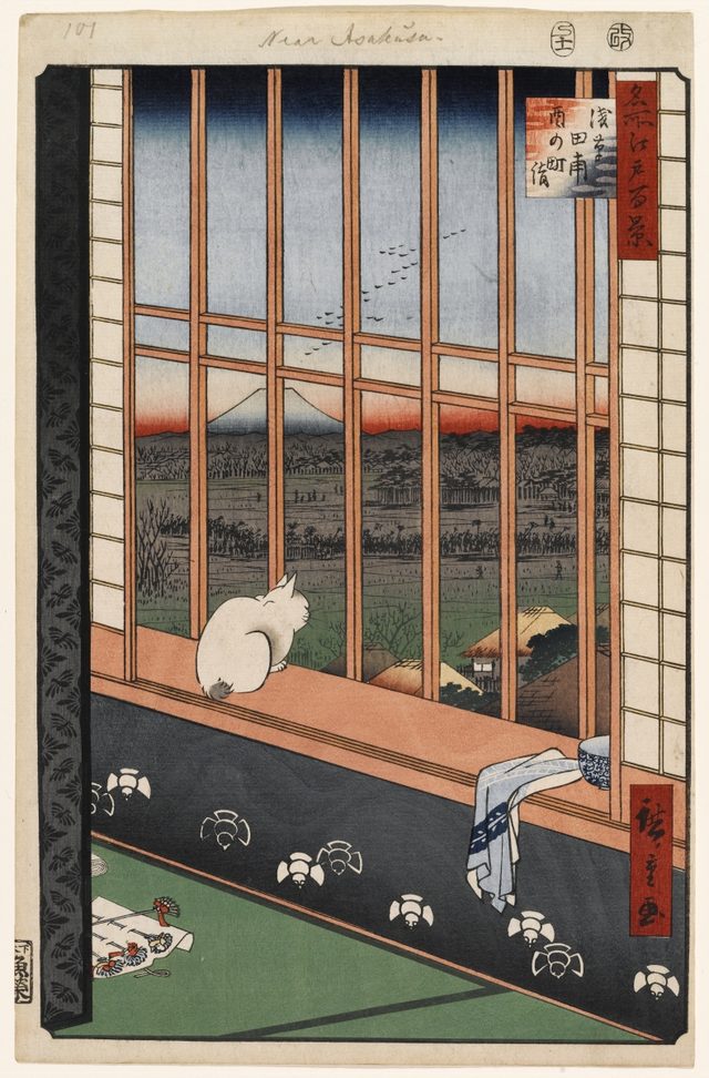 浅草田甫酉の町詣(歌川広重(名所江戸百景・1857年))