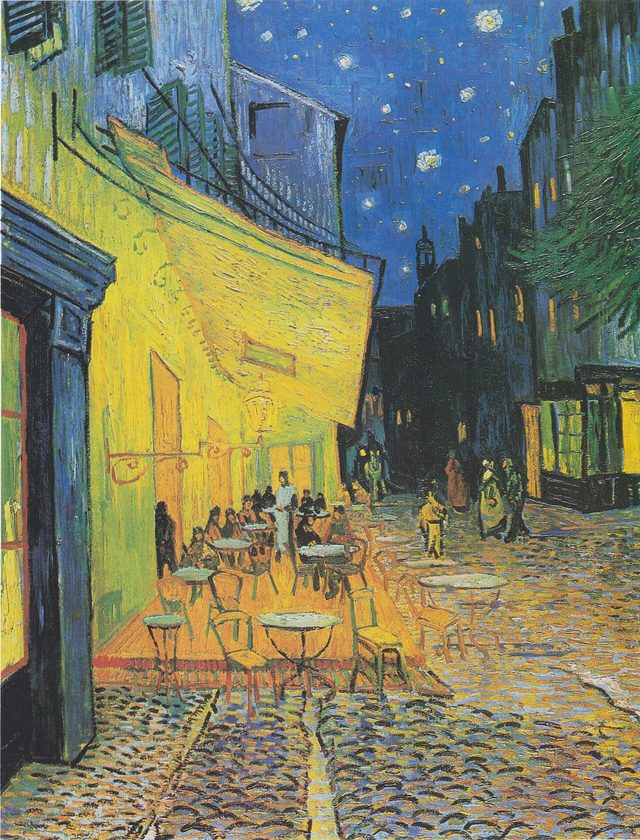 夜のカフェテラス(フィンセント・ファン・ゴッホ(1888年))