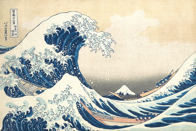 神奈川沖浪裏(葛飾北斎(江戸時代・1831年頃))