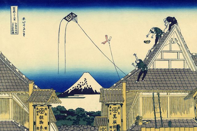 江都駿河町三井見世略図(葛飾北斎(冨嶽三十六景・1831年頃))