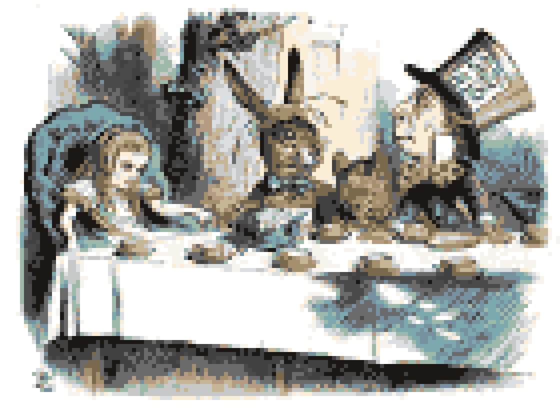 不思議の国のアリス おかしなお茶会(ジョン・テニエル(1865年 初版本挿絵))の仕上がりイメージ