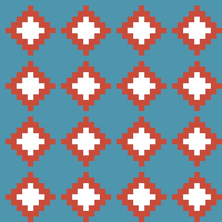 ダイヤ柄(オリジナルデザイン)の仕上がりイメージ
