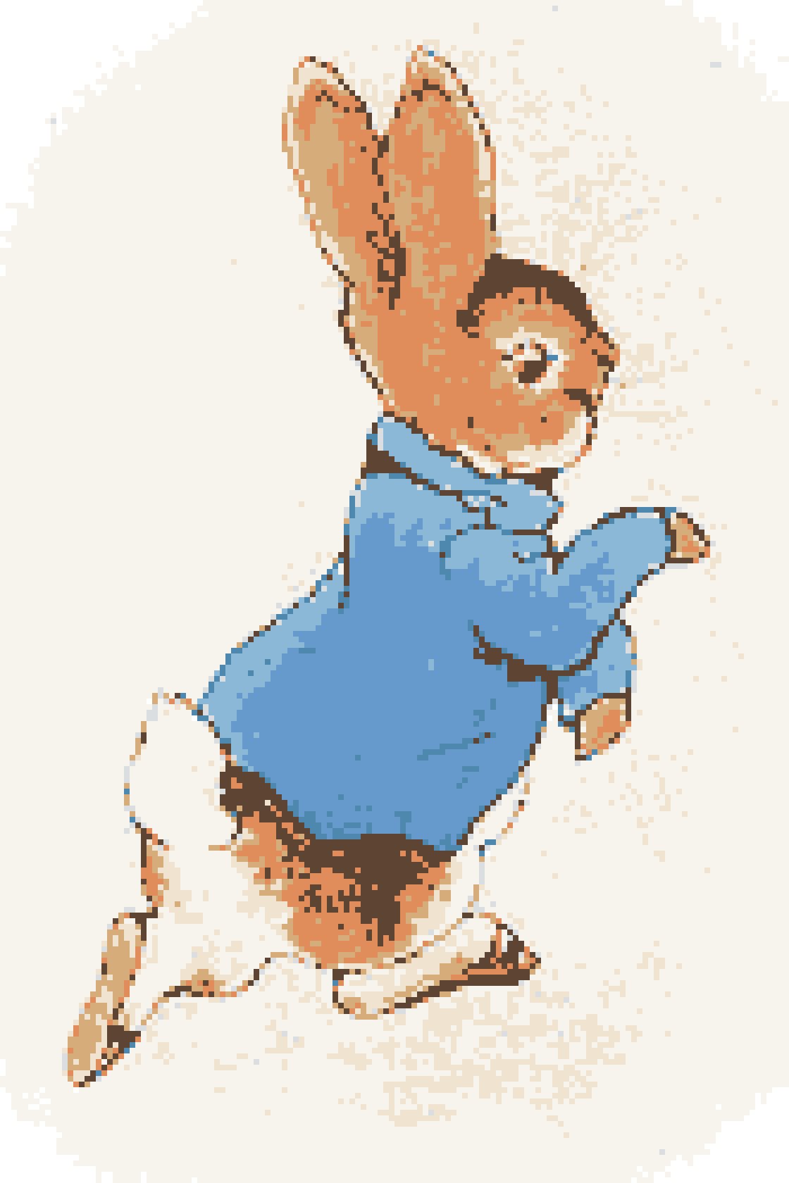 ピーターラビットのおはなし(ビアトリクス・ポター(1902年 初版本挿絵))の仕上がりイメージ