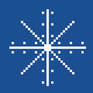 雪の結晶(オリジナルデザイン)の仕上がりイメージ