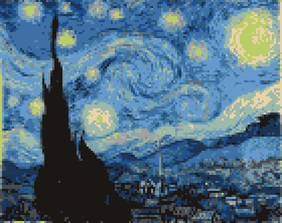 星月夜(フィンセント・ファン・ゴッホ(1889年))の仕上がりイメージ