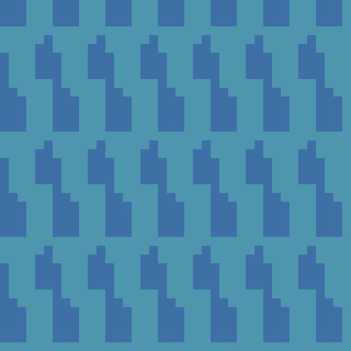 ウェーブブロック柄(オリジナルデザイン)の仕上がりイメージ