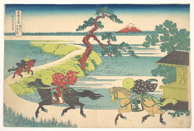隅田川関屋の里(葛飾北斎(冨嶽三十六景・1831年頃))