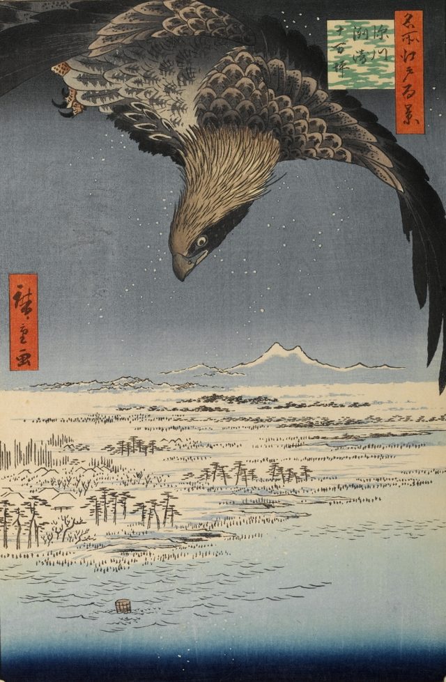 深川洲崎十万坪(歌川広重(名所江戸百景・1857年))